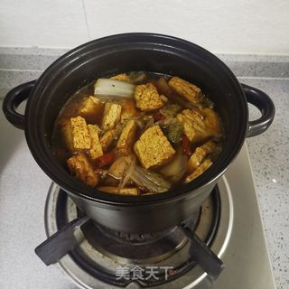 白菜炖豆腐的做法步骤:9