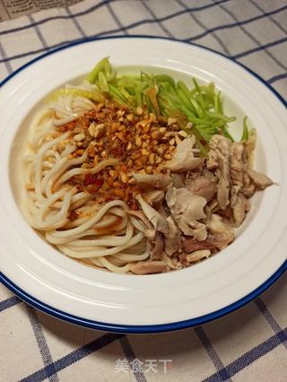 鸡丝凉面的做法步骤:10