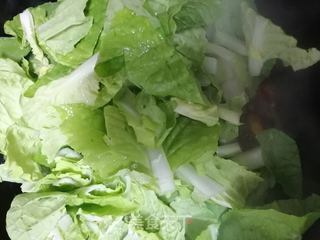 奶白菜炒鸡蛋粉条的做法步骤:4