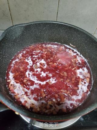 红菇肉羹的做法步骤:5