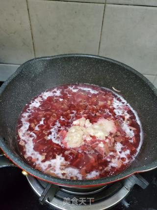 红菇肉羹的做法步骤:6