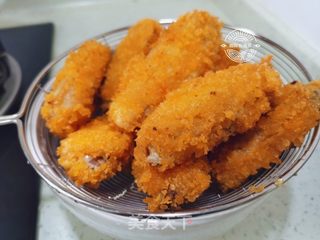 金沙鸡翅的做法步骤:10