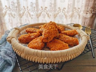 金沙鸡翅的做法步骤:14