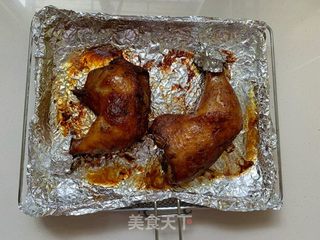 皮酥肉烂的烤鸡腿的做法步骤:6