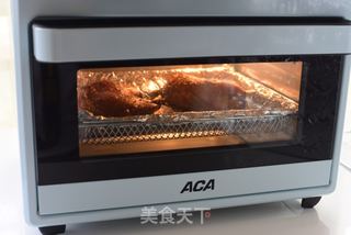 皮酥肉烂的烤鸡腿的做法步骤:7