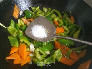 青椒炒猪肝的做法步骤:13