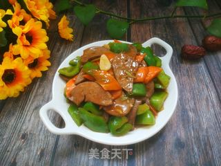 青椒炒猪肝的做法步骤:17