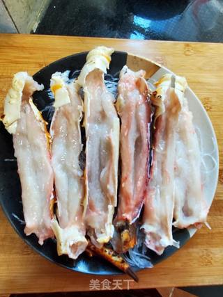 蒜蓉蟹棒蒸粉丝的做法步骤:4