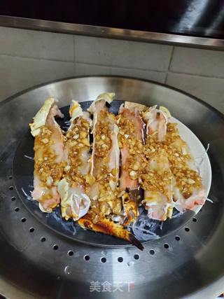 蒜蓉蟹棒蒸粉丝的做法步骤:6