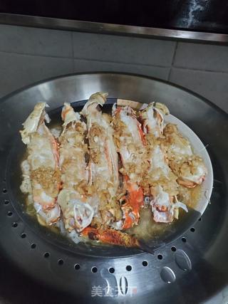 蒜蓉蟹棒蒸粉丝的做法步骤:7