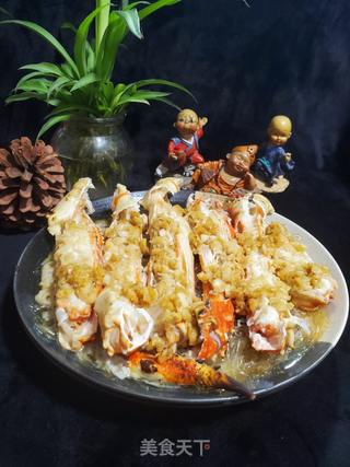 蒜蓉蟹棒蒸粉丝的做法步骤：9