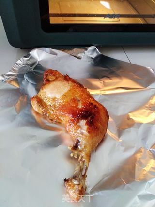 空气炸烤箱烤鸡腿的做法步骤:7