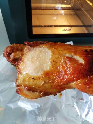空气炸烤箱烤鸡腿的做法步骤:8