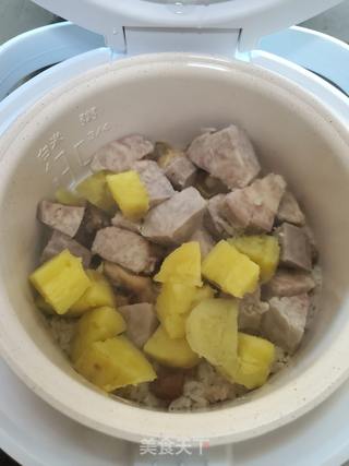 鸡腿香芋焗饭的做法步骤:5