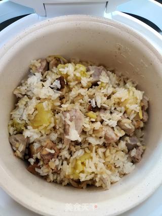 鸡腿香芋焗饭的做法步骤:6