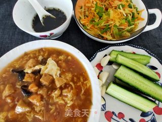 西红柿虾仁打卤面的做法步骤:10