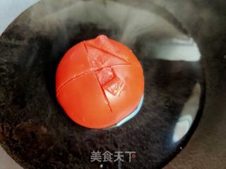番茄包菜炒面的做法步骤:4