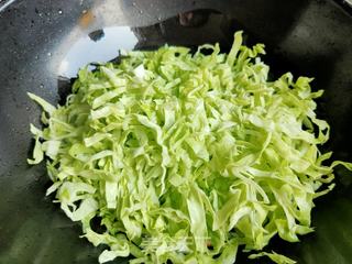 番茄包菜炒面的做法步骤:7