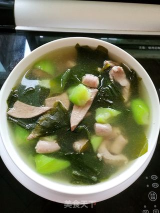 丝瓜海带嫩苗汤的做法步骤:7