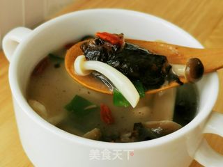 快手菌菇海参汤的做法步骤:9