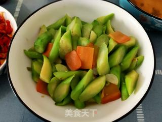 烩丝瓜的做法步骤:10