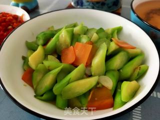 烩丝瓜的做法步骤:11