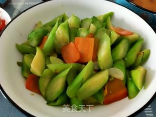 烩丝瓜的做法步骤:12
