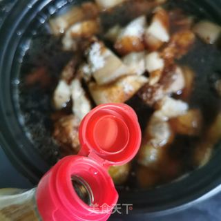 虎皮蛋红烧肉的做法步骤:8