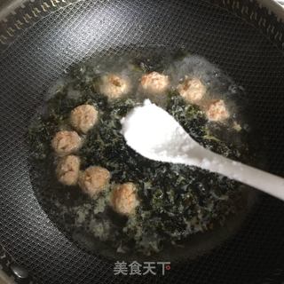 紫菜丸子汤的做法步骤：9