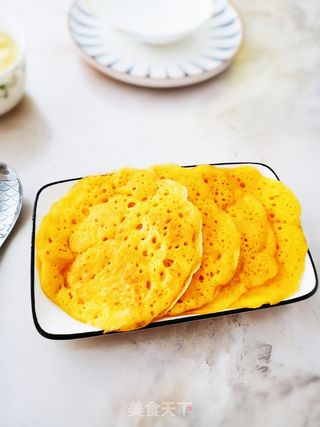 玉米面蜂窝小饼的做法步骤:7