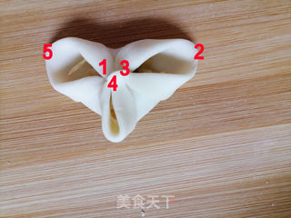 生煎花样酸菜饺子的做法步骤:9