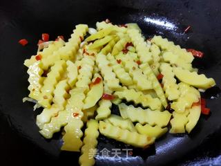 豇豆烧琅琊土豆条的做法步骤:8