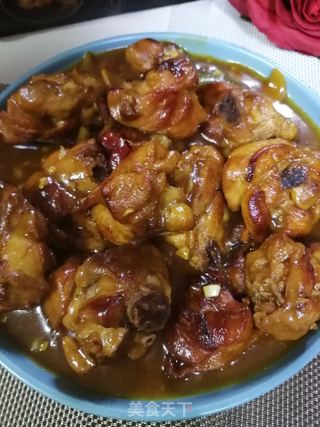 咖喱炖鸡大腿的做法步骤:14