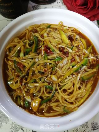 麻汁凉拌面的做法步骤:9