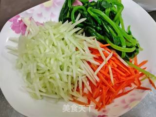 快手餐#小龙虾面的做法步骤:5