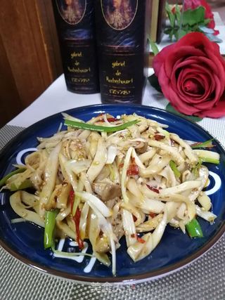 响油手撕杏鲍菇的做法步骤：9