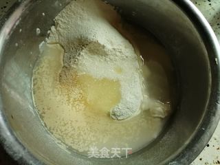 榴莲发面饼的做法步骤:2