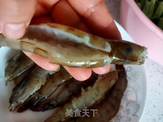 青虾焖豆角的做法步骤:3