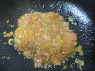 西红柿手擀面的做法步骤:4