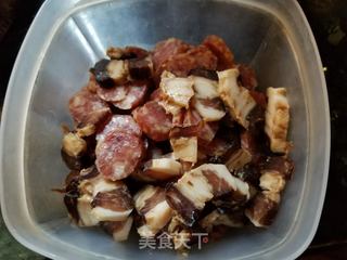 腊味土豆煲仔饭的做法步骤:3