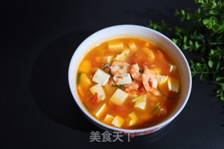 豆腐虾仁汤的做法步骤：1