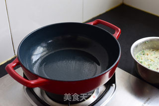 香菇油菜鸡蛋饼的做法步骤:6