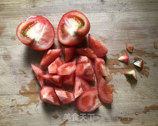 番茄炒丝瓜的做法步骤:2