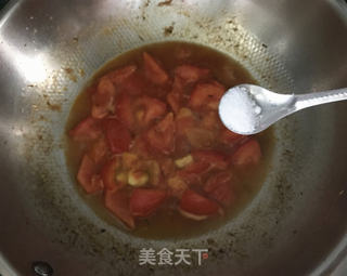 番茄炒丝瓜的做法步骤:10