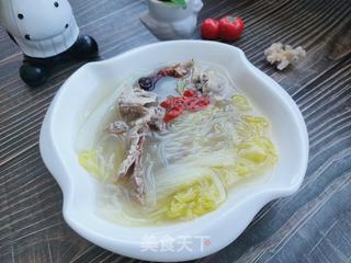 鸭架粉丝汤的做法步骤：9