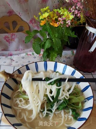 原汁鸡汤面的做法步骤:6