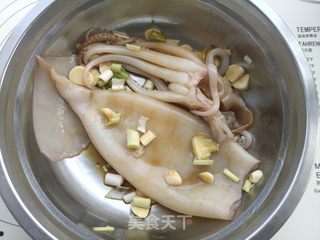 家庭版烤鱿鱼的做法步骤:4