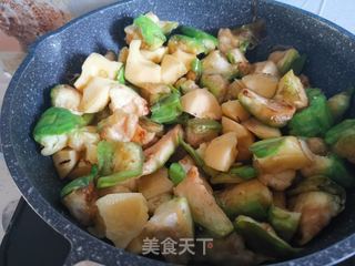 红烧肉炖茄子土豆的做法步骤:6
