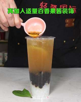 夏日快乐源泉-百香果双响炮的做法步骤:11