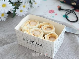 花生酱吐司卷的做法步骤:10